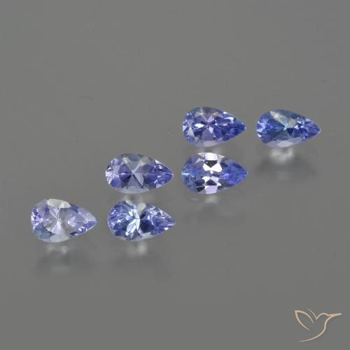 1.56ctw Natural Deep Blue Tanzanite, Pear Shape, VS