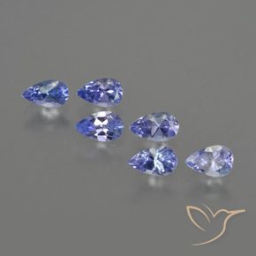 1.56 ctw Blue Tanzanite Stones, Natural Tanzanite in Pear Facet Shape for Sale