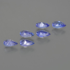 Tanzanite Gemstones in 5.1 x 3.2 mm Size for Sale, Tanzanite Stones in Deep Blue Color