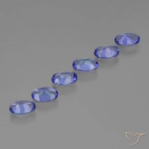 Tanzanite Gemstones in 6 x 4 mm (calibrated) Size for Sale, Tanzanite Stones in Deep Violet Blue Color