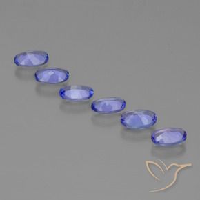 Tanzanite Gemstones in 6 x 4 mm (calibrated) Size for Sale, Tanzanite Stones in Intense Violet Blue Color