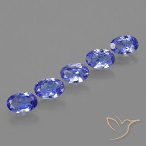 2.23 ctw Blue Tanzanite Stones, Natural Tanzanite in Oval Facet Shape for Sale