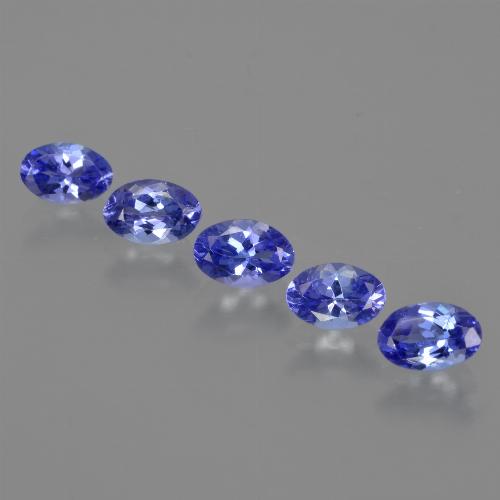 Violet Blue Tanzanite Gem - 0.4ct Oval Facet (ID: 415799)