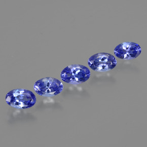 2.16 ctw Blue Tanzanite Stones, Natural Tanzanite in Oval Facet Shape for Sale