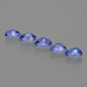 Tanzanite Gemstones in 5.8 x 3.9 mm Size for Sale, Tanzanite Stones in Violet Blue Color