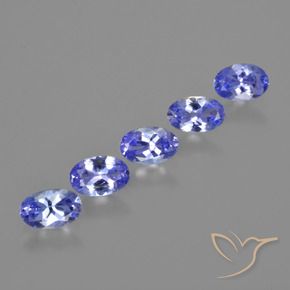 2.05 ctw Blue Tanzanite Stones, Natural Tanzanite in Oval Facet Shape for Sale
