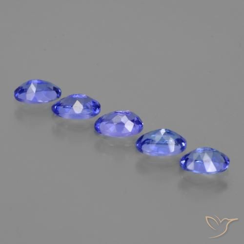 Tanzanite Gemstones in 6 x 4 mm (calibrated) Size for Sale, Tanzanite Stones in Electric Blue Color