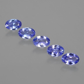 Azul violeta intenso Tanzanita Gema - 0.4ct Forma ovalada (ID: 415803)