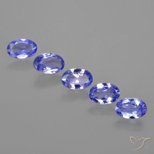 2.12ctw Natural Intense Violet Blue Tanzanite, Oval, VS