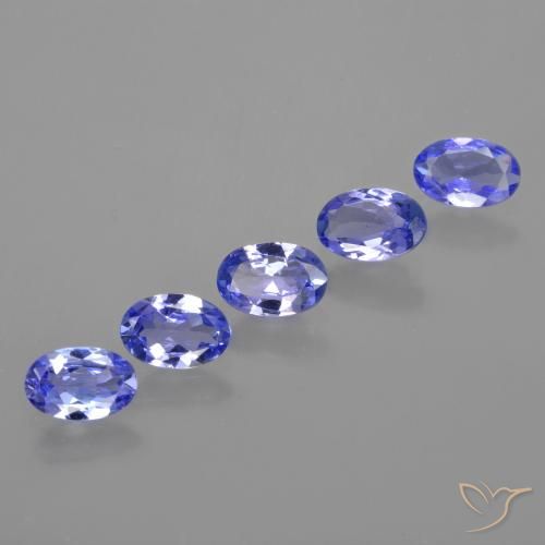 2.12 ctw Blue Tanzanite Stones, Natural Tanzanite in Oval Facet Shape for Sale