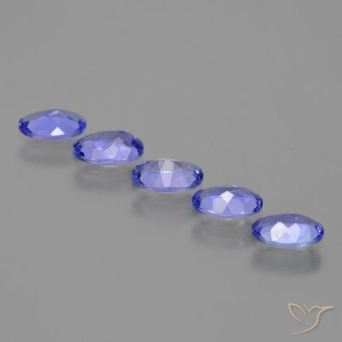 Tanzanite Gemstones in 6 x 4 mm (calibrated) Size for Sale, Tanzanite Stones in Intense Violet Blue Color