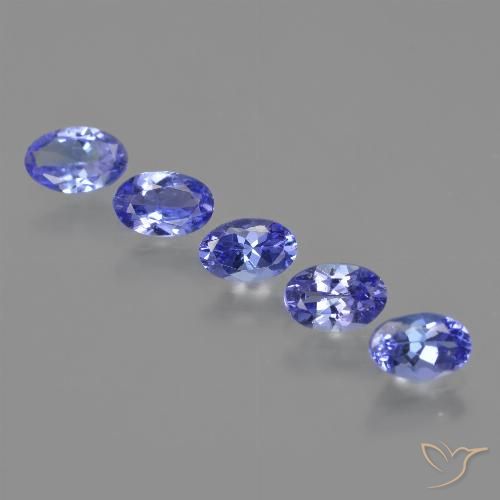 2.37ctw Natural Intense Violet Blue Tanzanite, Oval, VVS-VS