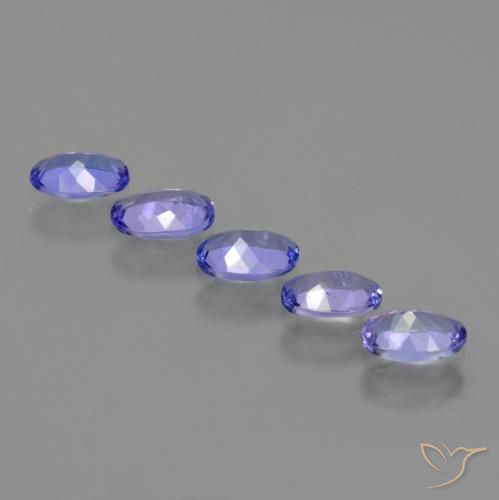 Tanzanite Gemstones in 6 x 4 mm (calibrated) Size for Sale, Tanzanite Stones in Intense Violet Blue Color