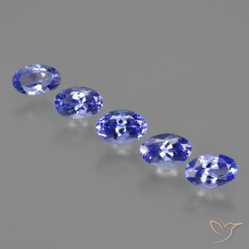 2.65 ctw Blue Tanzanite Gemstones, Tanzanite Gems in Oval Facet Shape for Sale.