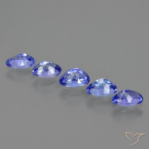 Tanzanite Gemstones in 6 x 4 mm (calibrated) Size for Sale, Tanzanite Stones in Violet Blue Color