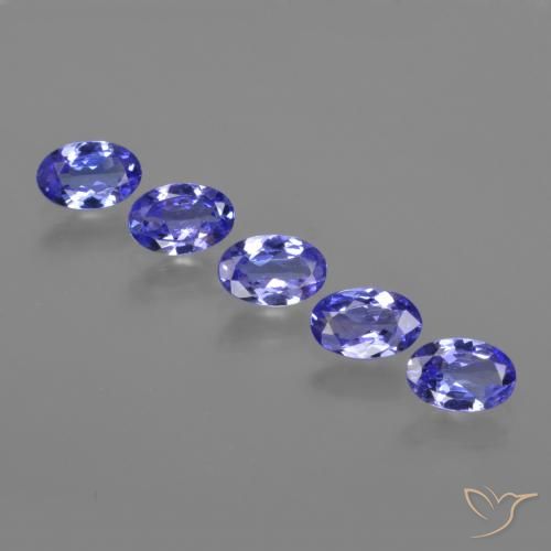 2.36ctw Natural Intense Violet Blue Tanzanite, Oval, VVS-VS