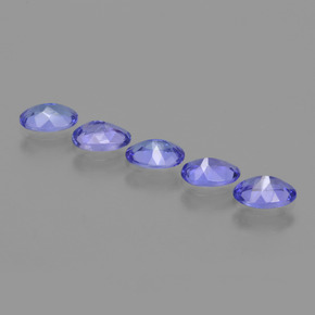 Tanzanite Gemstones in 6 x 4 mm (calibrated) Size for Sale, Tanzanite Stones in Intense Violet Blue Color