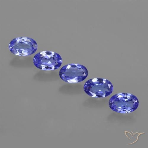 2.35ctw Natural Intense Violet Blue Tanzanite, Oval, VVS-VS