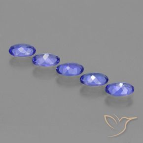Tanzanite Gemstones in 6 x 4 mm (calibrated) Size for Sale, Tanzanite Stones in Intense Violet Blue Color