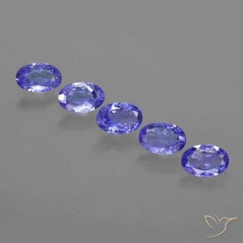 2.31ctw Natural Intense Violet Blue Tanzanite, Oval, VVS-VS