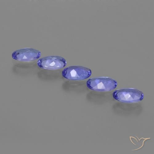 Tanzanite Gemstones in 6 x 4 mm (calibrated) Size for Sale, Tanzanite Stones in Intense Violet Blue Color