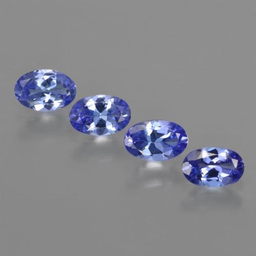 Azul violeta Tanzanita Gema - 0.5ct Forma ovalada (ID: 417107)