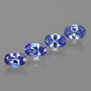 1.84 ctw Blue Tanzanite Stones, Natural Tanzanite in Oval Facet Shape for Sale