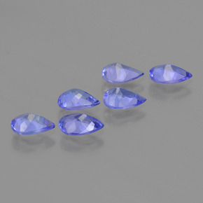 Tanzanite Gemstones in 6 x 4 mm (calibrated) Size for Sale, Tanzanite Stones in Intense Violet Blue Color