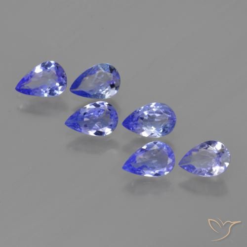 2.09 ctw Blue Tanzanite Stones, Natural Tanzanite in Pear Facet Shape for Sale