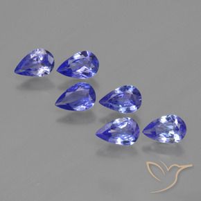 2.00 ctw Blue Tanzanite Stones, Natural Tanzanite in Pear Facet Shape for Sale