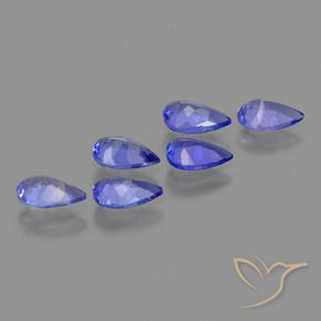 Tanzanite Gemstones in 6 x 4 mm (calibrated) Size for Sale, Tanzanite Stones in Violet Blue Color