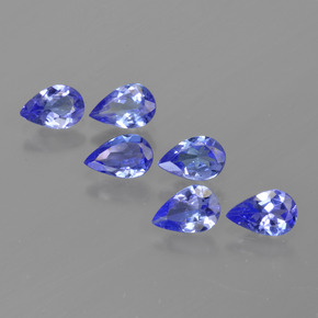 2.26 ctw Blue Tanzanite Stones, Natural Tanzanite in Pear Facet Shape for Sale