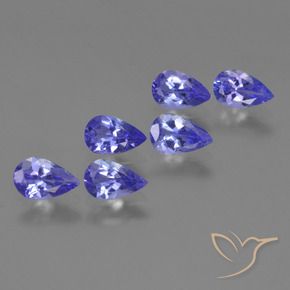 2.21 ctw Blue Tanzanite Stones, Natural Tanzanite in Pear Facet Shape for Sale