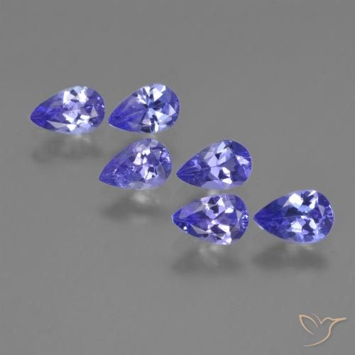 2.24ctw Natural Intense Violet Blue Tanzanite, Pear Shape, VVS-VS