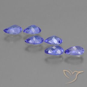 Tanzanite Gemstones in 6 x 4 mm (calibrated) Size for Sale, Tanzanite Stones in Intense Violet Blue Color