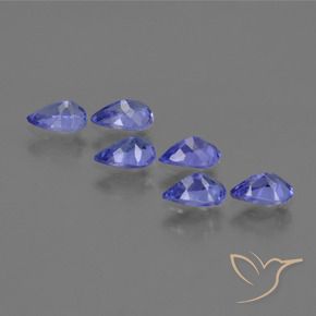 Tanzanite Gemstones in 6 x 4 mm (calibrated) Size for Sale, Tanzanite Stones in Violet Blue Color