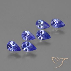 2.38 ctw Blue Tanzanite Stones, Natural Tanzanite in Pear Facet Shape for Sale