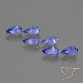Tanzanite Gemstones in 6 x 4 mm (calibrated) Size for Sale, Tanzanite Stones in Violet Blue Color
