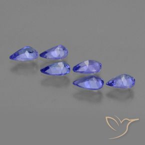 Tanzanite Gemstones in 6 x 4 mm (calibrated) Size for Sale, Tanzanite Stones in Violet Blue Color