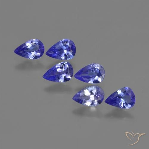 2.15 ct Blue Tanzanite, 6.1 x 4 mm Pear Cut From Tanzania, Photo A