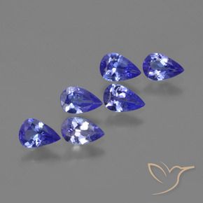 2.15 ctw Blue Tanzanite Stones, Natural Tanzanite in Pear Facet Shape for Sale
