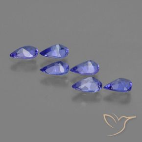 Tanzanite Gemstones in 6 x 4 mm (calibrated) Size for Sale, Tanzanite Stones in Violet Blue Color