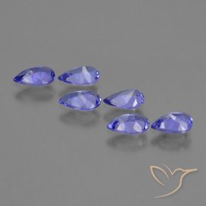 Tanzanite Gemstones in 6 x 4 mm (calibrated) Size for Sale, Tanzanite Stones in Violet Blue Color