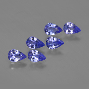 2.28 ctw Blue Tanzanite Stones, Natural Tanzanite in Pear Facet Shape for Sale