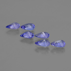 Tanzanite Gemstones in 6 x 4 mm (calibrated) Size for Sale, Tanzanite Stones in Violet Blue Color