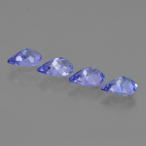 Tanzanite Gemstones in 6 x 4 mm (calibrated) Size for Sale, Tanzanite Stones in Violet Blue Color