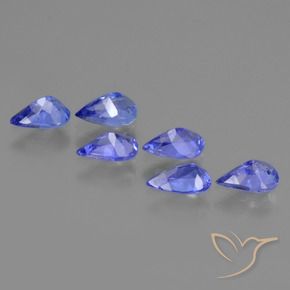 Tanzanite Gemstones in 6 x 4 mm (calibrated) Size for Sale, Tanzanite Stones in Violet Blue Color