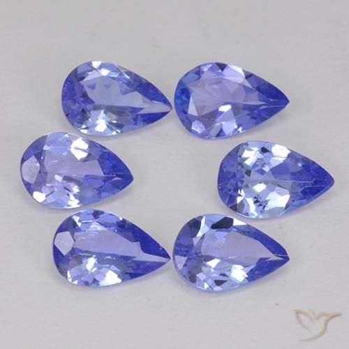 Flawless-VVS Clarity Natural Loose Gemstone from Tanzania Purple Blue Tanzanite Oval 5x4 mm 5 pieces