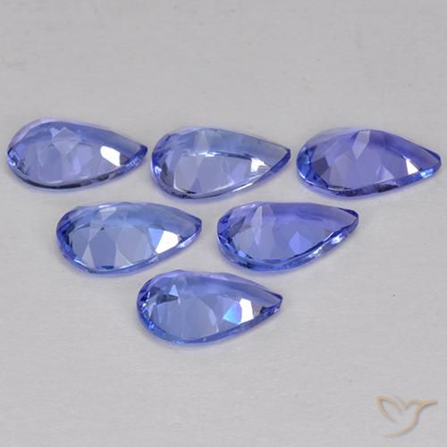 Tanzanite Gemstones in 6 x 4 mm (calibrated) Size for Sale, Tanzanite Stones in Intense Violet Blue Color