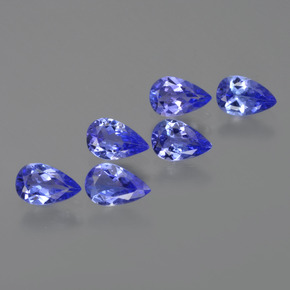 2.22 ctw Blue Tanzanite Stones, Natural Tanzanite in Pear Facet Shape for Sale
